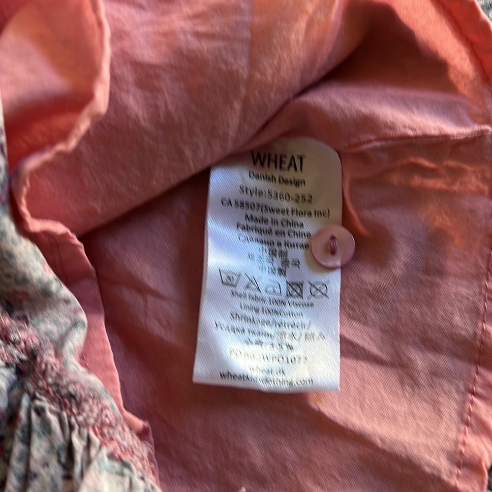 Wheat Josephine blush floral dress nwt - Picture 4 of 6